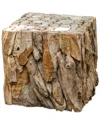 Uttermost Teak Root Bunching Cube In Neutral