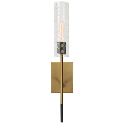 Uttermost Telesto 22" High Antique Brass Black Wall Sconce