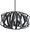 Uttermost Thales Geometric 3-light Pendant In Black