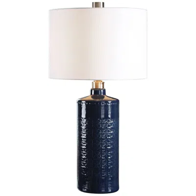 Uttermost Thalia 31" High Modern Royal Blue Ceramic Table Lamp