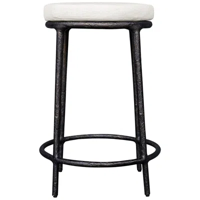 Uttermost Thayer 26" Java Cast Aluminum Indoor-outdoor Counter Stool