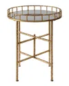 Uttermost Tilly Bright Gold Accent Table In Brown