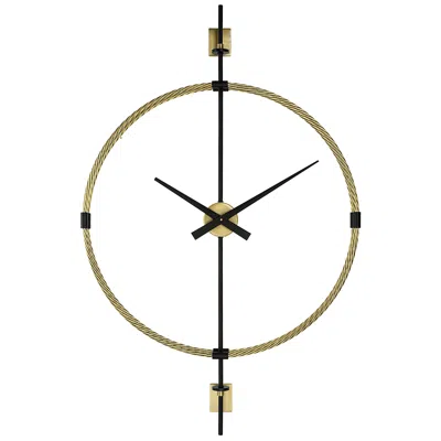 Uttermost Time Flies Brushed Brass 48 3/4" High Wall Clock