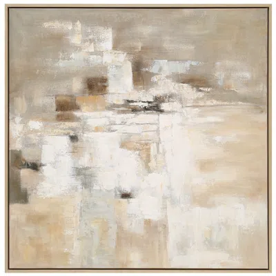 Uttermost Time To Time 50" Hand Painted Canvas Wall Art