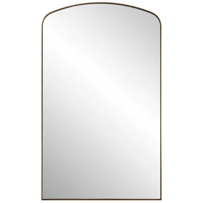 Uttermost Tordera Brass 24" X 40" Arch Wall Mirror