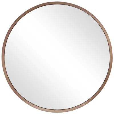 Uttermost Torrado Bronze 40" Round Stainless Steel Mirror