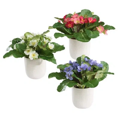 Uttermost Trilogy Primrose Accents In Vases Set/3 In Blue,red,white