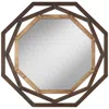 Uttermost Two-tone Bronze 32" Openwork Octagonal Wall Mirror