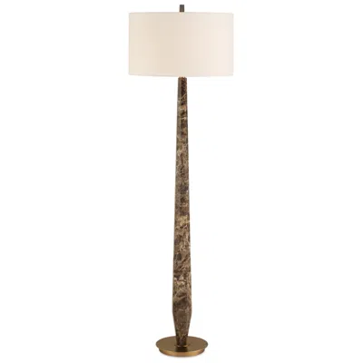 Uttermost Tyree 66" Brown Marble Floor Lamp