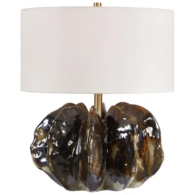 Uttermost Umbrian 23" Earthy Brown Ceramic Table Lamp