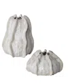Uttermost Urchin Vases, Set Of 2 In Brown