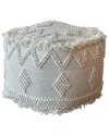 Uttermost Uriah Ivory Pouf