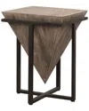 Uttermost Bertrand Wood Accent Table In Brown