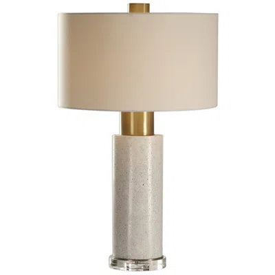 Uttermost Vaeshon 29 1/2" Modern Bleached Wash Concrete Table Lamp