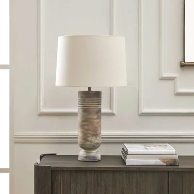 Uttermost Vale Beige Hues Table Lamp In Brown