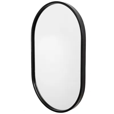 Uttermost Varina Satin Black 20" X 32" Wall Mirror