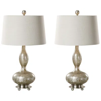 Uttermost Vercana 28 1/4" High Mercury Glass Table Lamps Set Of 2
