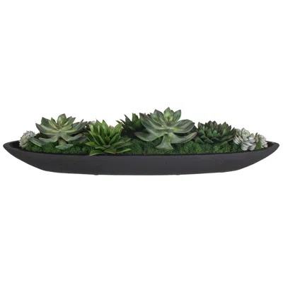 Uttermost Verde 29" Wide Faux Succulent In Container Centerpiece
