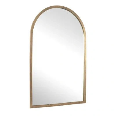 Uttermost Vestry Antique Brass Arch Mirror In Gold;brass