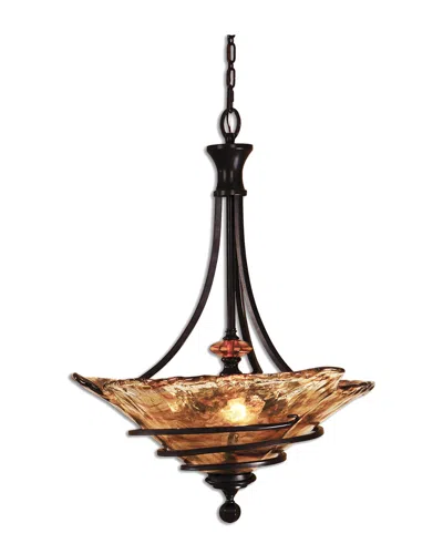 Uttermost Vitalia 3-light Oil Rubbed Bronze Pendant In Black