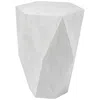Uttermost Volker 18 1/2" Wide White Geometric Side Table