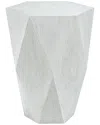 Uttermost Volker Side Table In White
