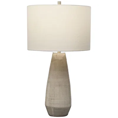 Uttermost Volterra 27 1/2" Crackled Taupe-gray Ceramic Table Lamp
