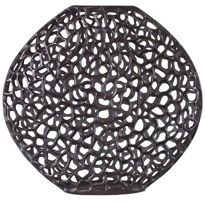 Uttermost Web 23 1/2" High Dark Bronze Decorative Vase