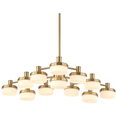 Uttermost Wedge 40 5/8" Wide Brass 12-light Led Chandelier