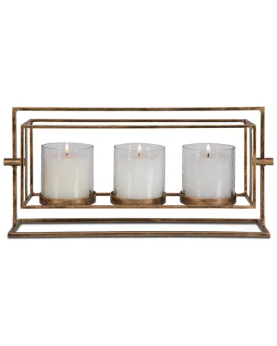 Uttermost Wenman Triple Candleholder In White