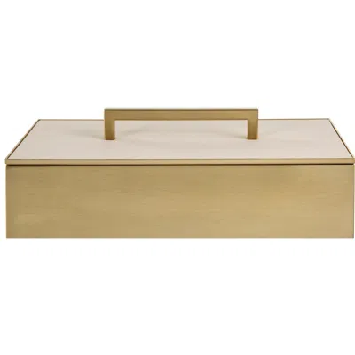 Uttermost Wessex White And Brass Box