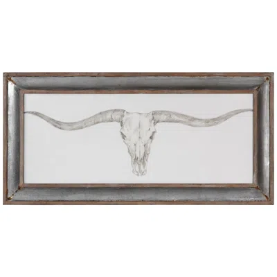 Uttermost Western Skull Mount 70 1/2"w Framed Wall Art Print