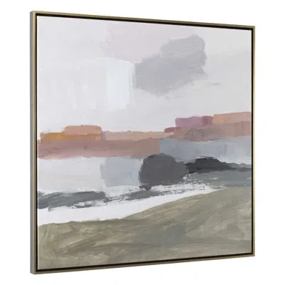 Uttermost Westward Framed Landscape Art In Black;white;green;gray;red;orange;purple