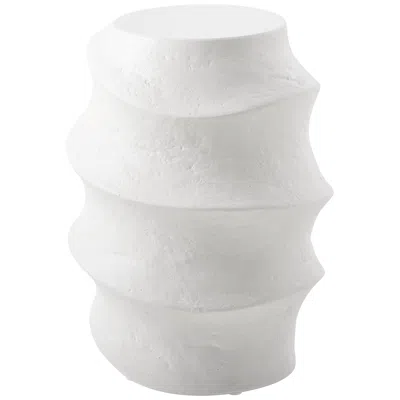 Uttermost Winded 20" H X 14 1/2" W White Grc Outdoor Accent Table