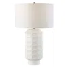 Uttermost Window Pane 28" Chalk White Ceramic Table Lamp