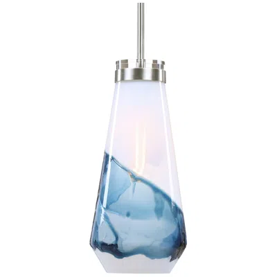 Uttermost Windswept 8 1/4" Wide Blue And White 1-light Mini Pendant
