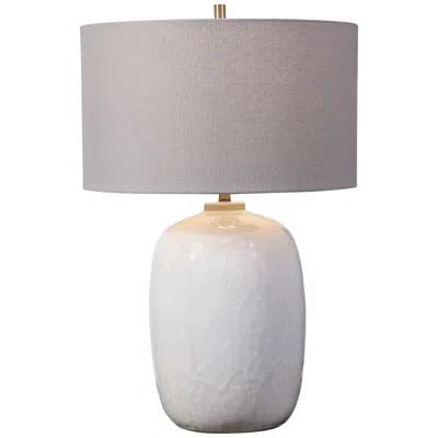 Uttermost Winterscape 26" High Modern Cream-ivory Ceramic Table Lamp