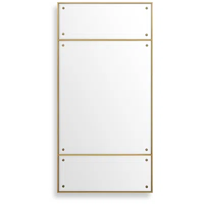Uttermost Wrenton 30" Wide X 60" High Brass Mirror In Gold