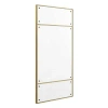 Uttermost Wrenton Brass Rectangular Mirror In Gold;bronze;brass
