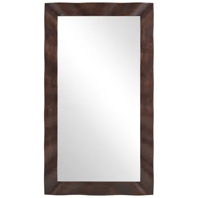 Uttermost Wrinkle Dark Walnut 39 5/8" X 69 5/8" Wall Mirror