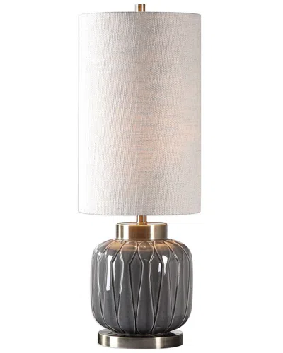 Uttermost Zahlia Aged Ceramic Lamp In Gray