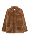 Utzon Button-fastening Patch-pocket Jacket In Brown