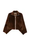 Utzon Jackson Shearling Jacket In Brown