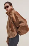 Utzon Jackson Shearling Jacket In Brown