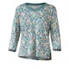 Uv Skinz 3/4 Sleeve V-neck R&r Tee In River Painted Eden