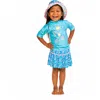 Uv Skinz 3pc Sun & Swim Set In Aqua Rainbow Toucan