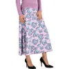 Uv Skinz A-line Upf Midi Skirt In Purple
