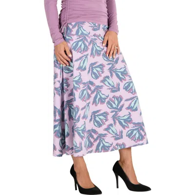 Uv Skinz A-line Upf Midi Skirt In Purple