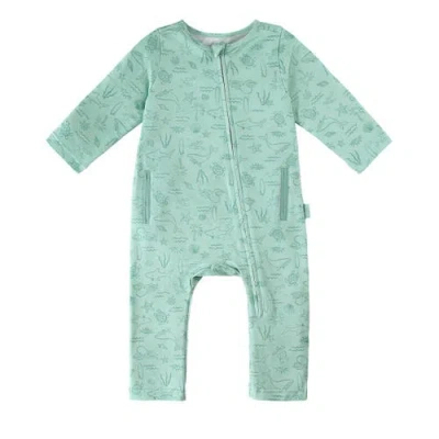 Uv Skinz Kids'  Active Fleece Romper In Ocean Friends