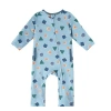 Uv Skinz Kids'  Active Fleece Romper In Smiley Pals